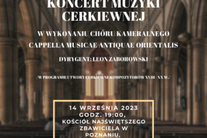 Zaproszenie na koncert muzyki cerkiewnej