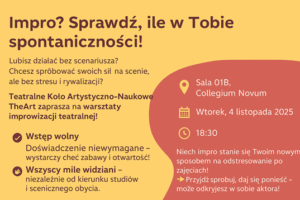 🎭 Impro? Sprawdź, ile w Tobie spontaniczności!